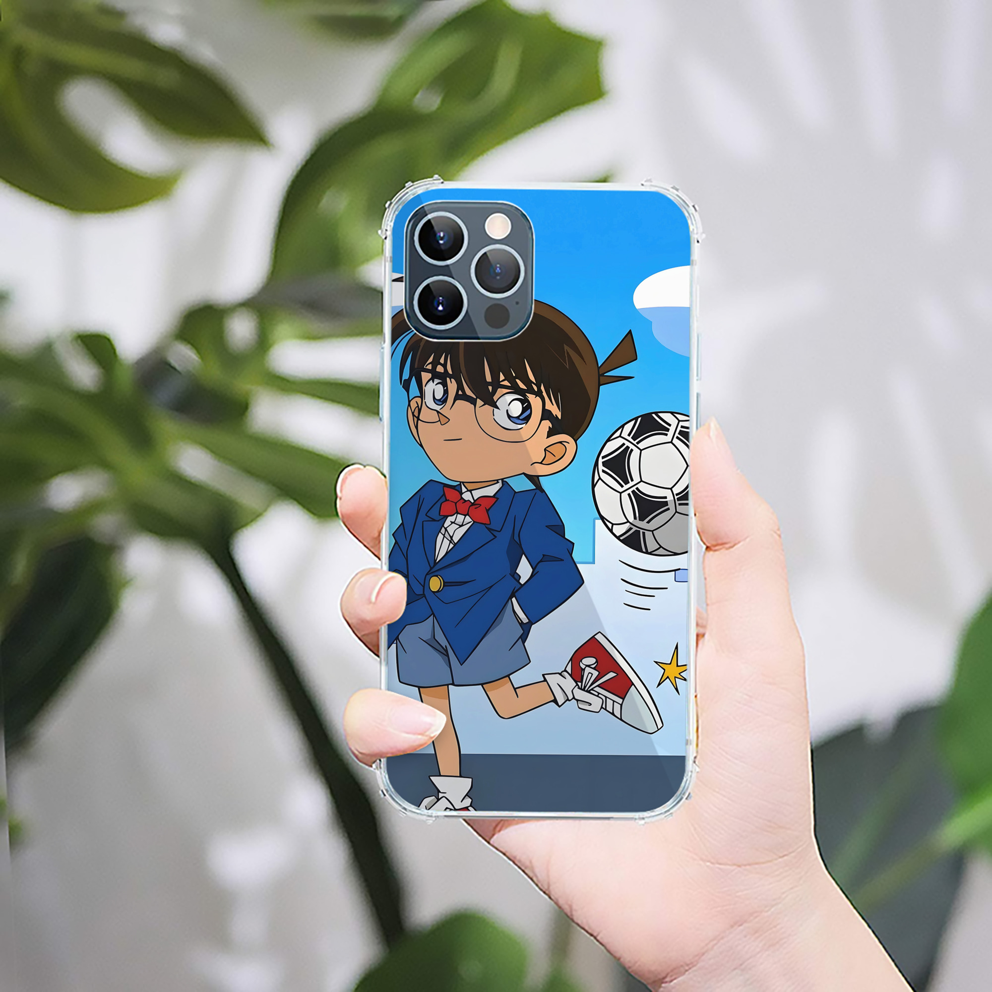 （画像用） 名探偵コナン Detective Conan 【iPhone 12シリーズ対応】透明スマホケース（クリアソフトケース）